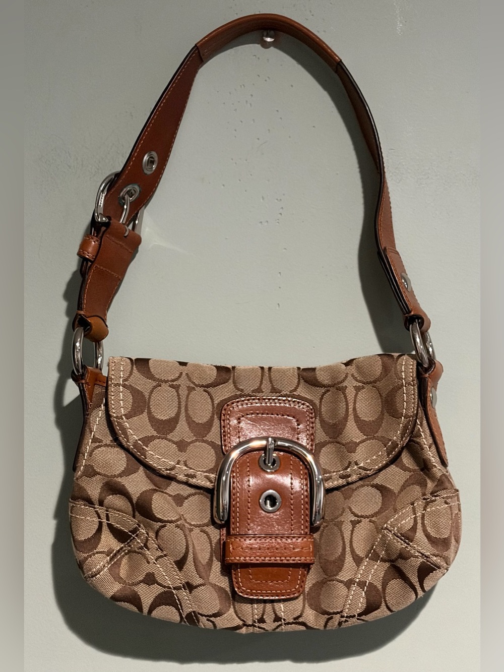 Coach Soho Signature Flap Shoulder Bag Vintage Y2K
